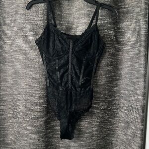 SHEIN Black Lace Bodysuit